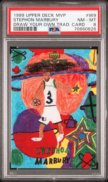 1999-00 Upper Deck MVP Stephon Marbury Draw Your Own Tradition Card #W9 card image