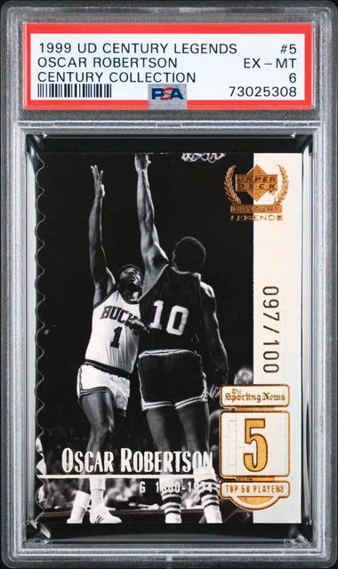 1999-00 Upper Deck Oscar Robertson Century Legends Century Collection #5 card image