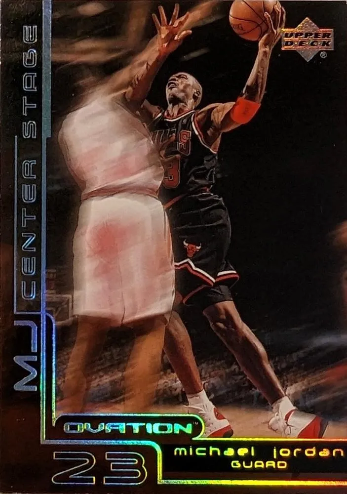 1999-00 Upper Deck Ovation Michael Jordan MJ Center Stage #CS11 card image