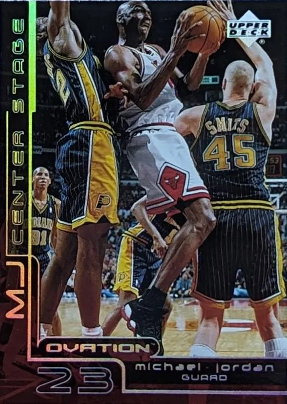 1999-00 Upper Deck Ovation Michael Jordan MJ Center Stage #CS15 card image