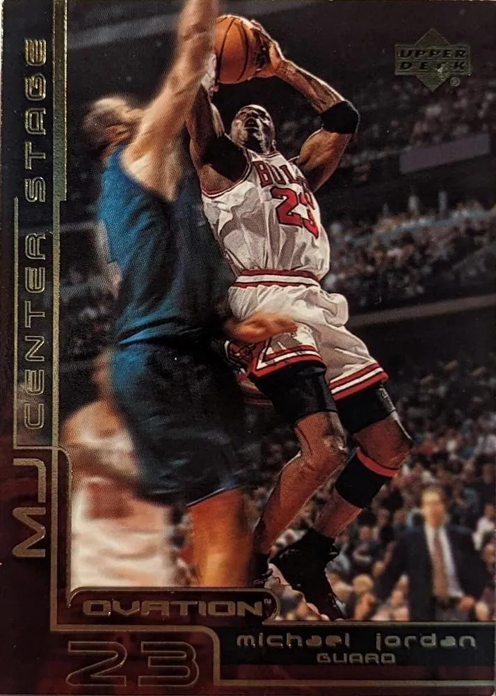 1999-00 Upper Deck Ovation Michael Jordan MJ Center Stage #CS6 card image