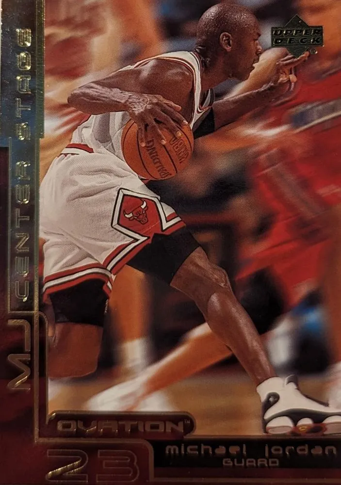 1999-00 Upper Deck Ovation Michael Jordan MJ Center Stage #CS9 card image