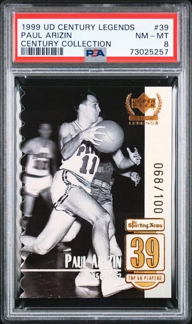 1999-00 Upper Deck Paul Arizin Century Legends Century Collection #39 card image
