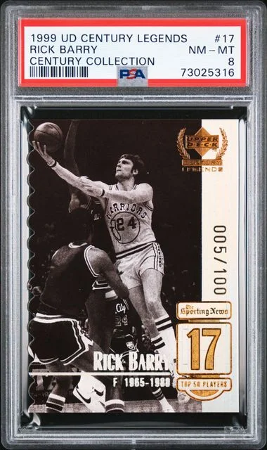 1999-00 Upper Deck Rick Barry Century Legends Century Collection #17 card image