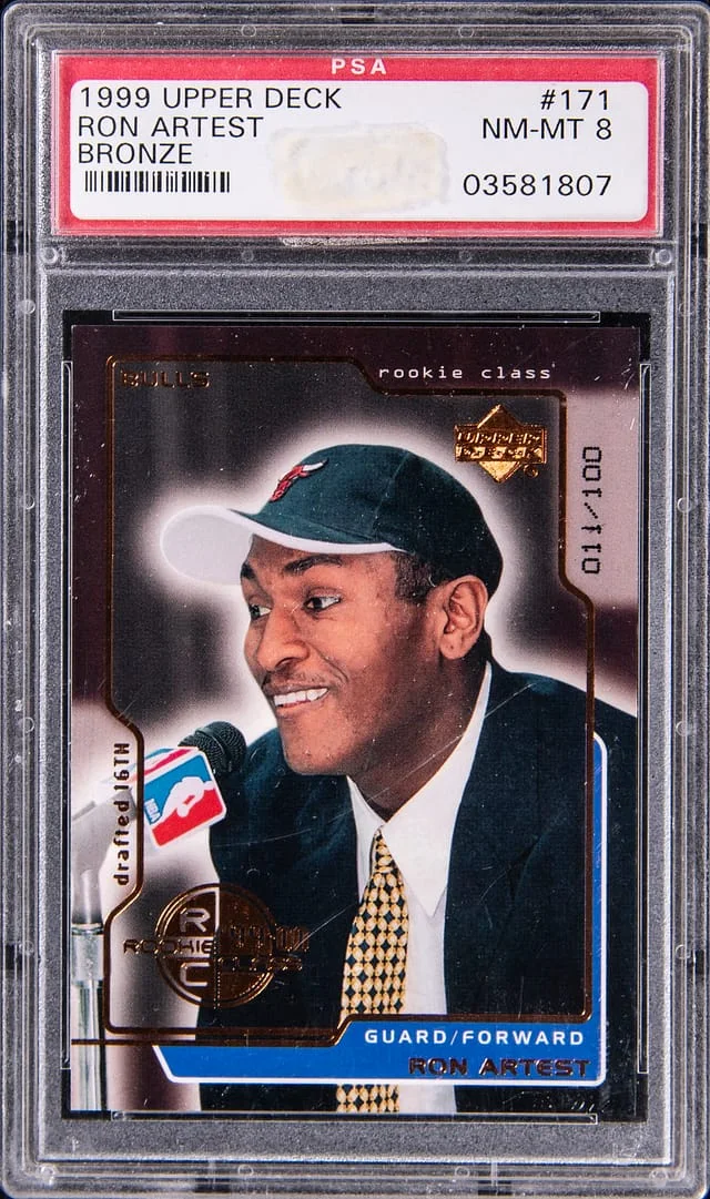 1999-00 Upper Deck Ron Artest Bronze #171 card image