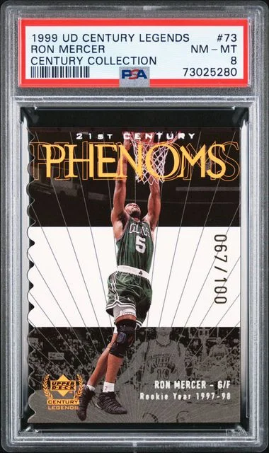 1999-00 Upper Deck Ron Mercer Century Legends Century Collection #73 card image
