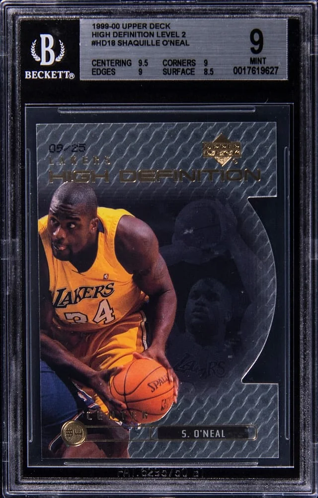 1999-00 Upper Deck Shaquille O'Neal High Definition Quantum Silver #HD18 card image