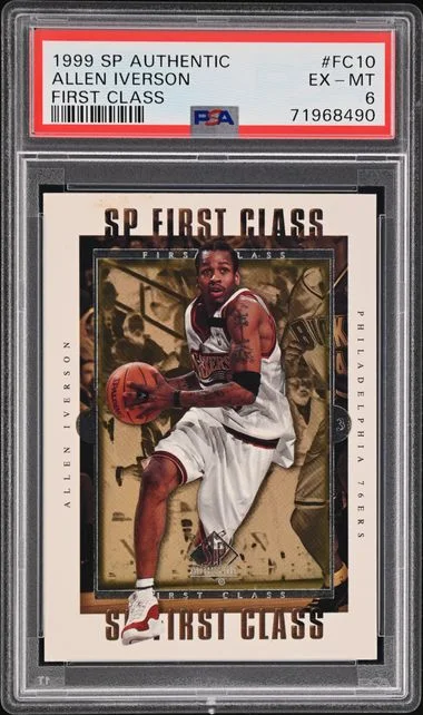 1999-00 Upper Deck SP Authentic Allen Iverson First Class #FC10 card image