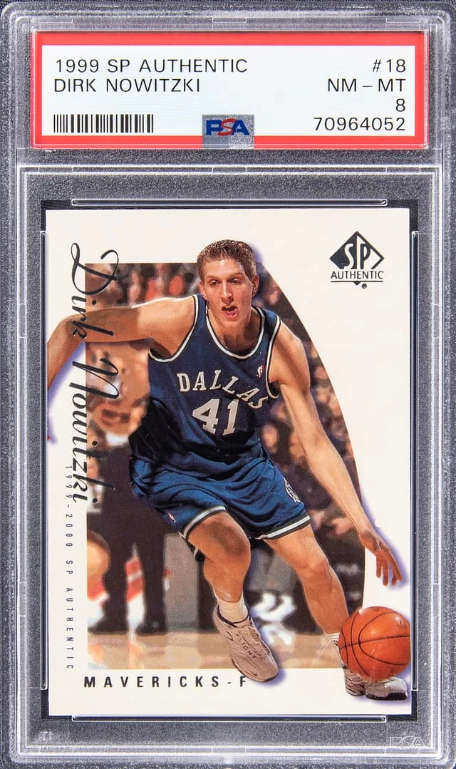 1999-00 Upper Deck SP Authentic Dirk Nowitzki ‚ #18 card image