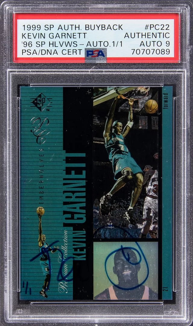 1999-00 Upper Deck SP Authentic Kevin Garnett Buyback '96 SP Holoviews #PC22 card image