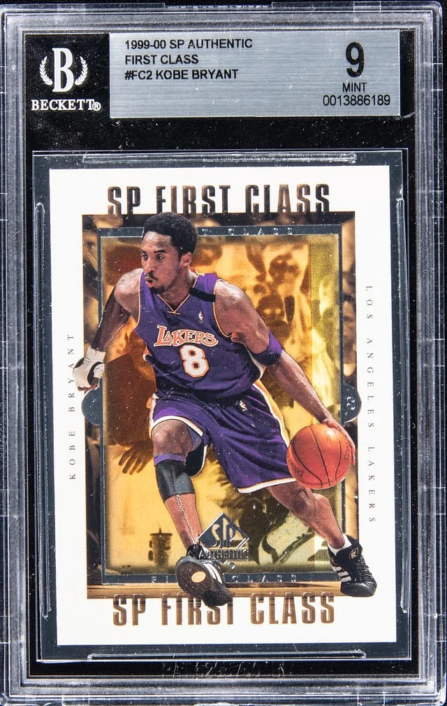 1999-00 Upper Deck SP Authentic Kobe Bryant First Class #FC2 card image