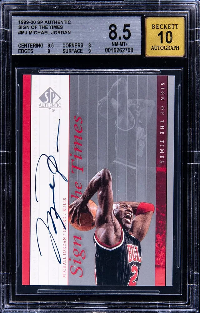 1999-00 Upper Deck SP Authentic Michael Jordan Sign Of The Times #MJ card image