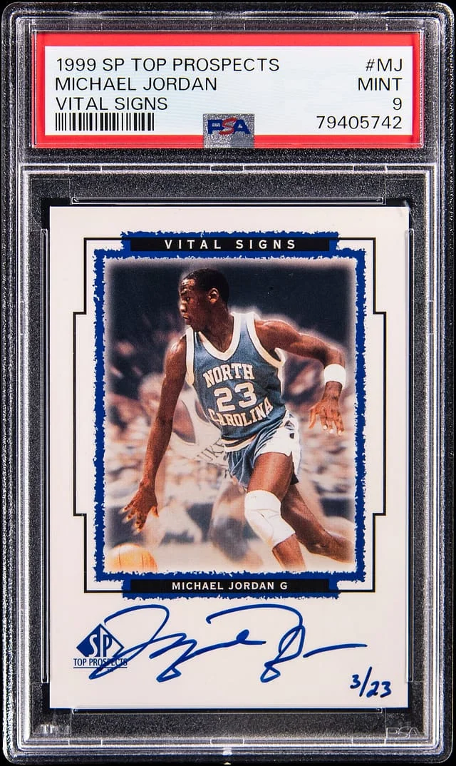 1999-00 Upper Deck SP Michael Jordan Top Prospects Vital Signs #MJ card image