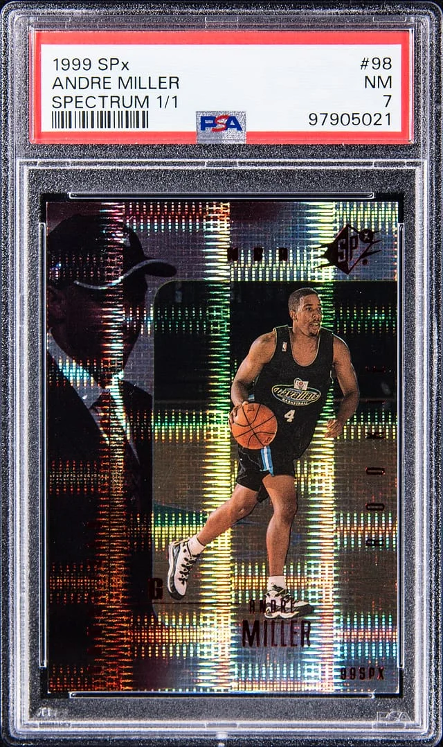 1999-00 Upper Deck SPx Andre Miller Spectrum #98 card image