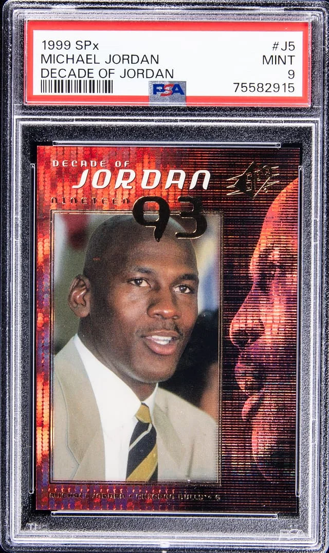 1999-00 Upper Deck SPx Michael Jordan Decade of Jordan #J5 card image