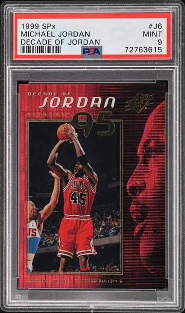 1999-00 Upper Deck SPx Michael Jordan Decade Of Jordan #J6 card image