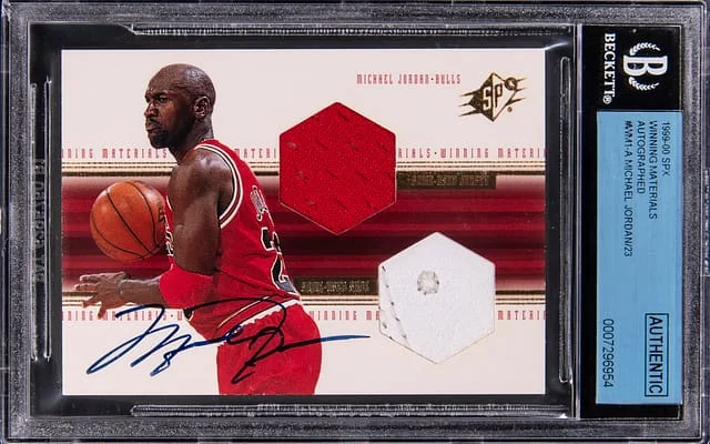 1999-00 Upper Deck SPx Michael Jordan Winning Materials Autographs #WM1-A card image