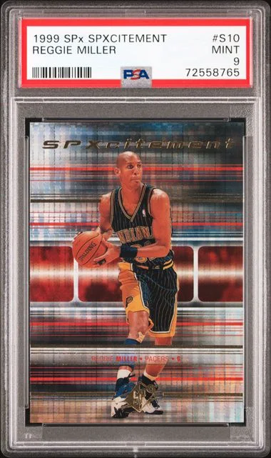 1999-00 Upper Deck SPx Reggie Miller SPXcitement #S10 card image