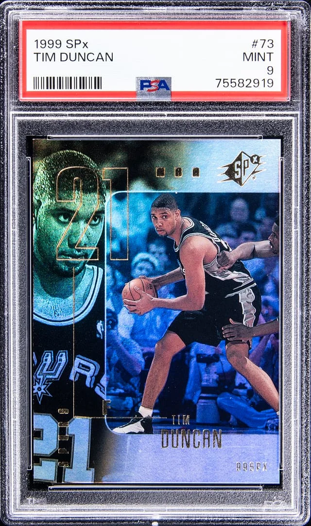 1999-00 Upper Deck SPx Tim Duncan #73 card image