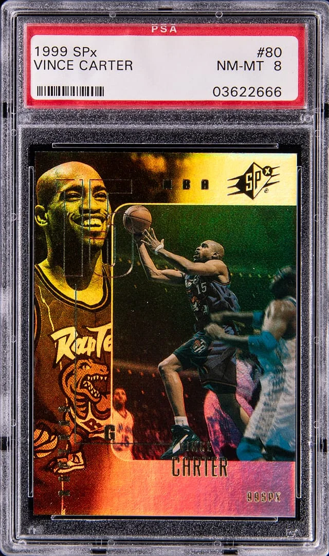 1999-00 Upper Deck SPx Vince Carter #80 card image