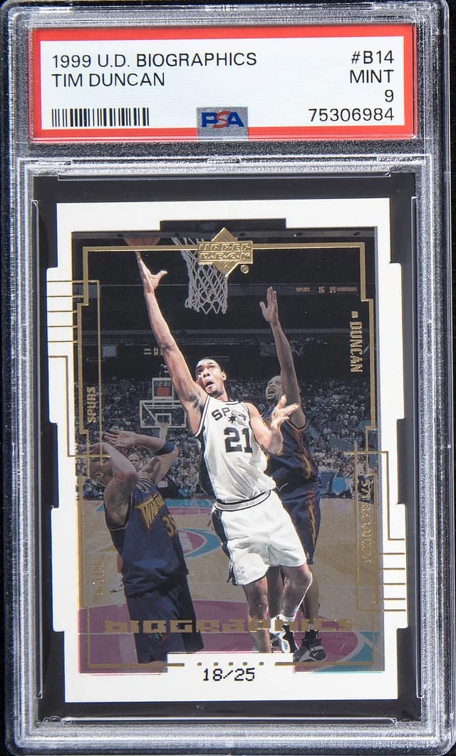 1999-00 Upper Deck Tim Duncan Biographics #B14 card image