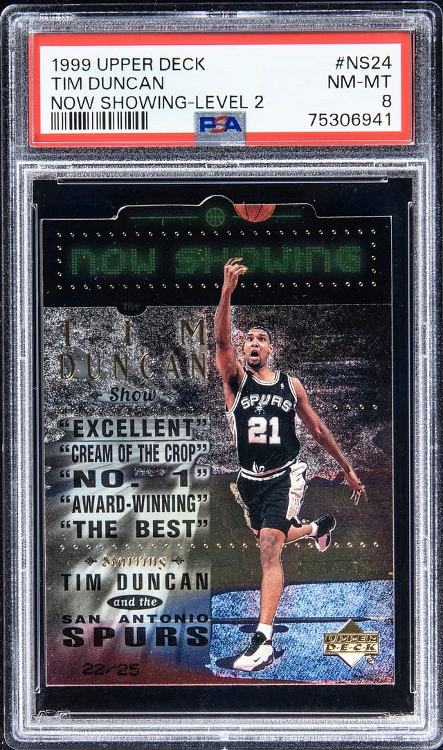 1999-00 Upper Deck Tim Duncan Now Showing Level 2 #NS24 card image