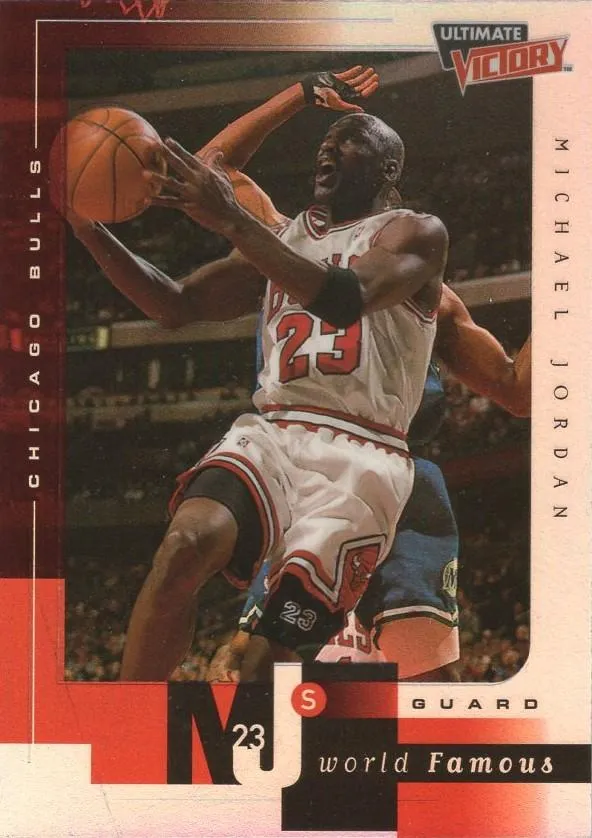 1999-00 Upper Deck Ultimate Victory Michael Jordan MJ's World Famous #MJ1 card image