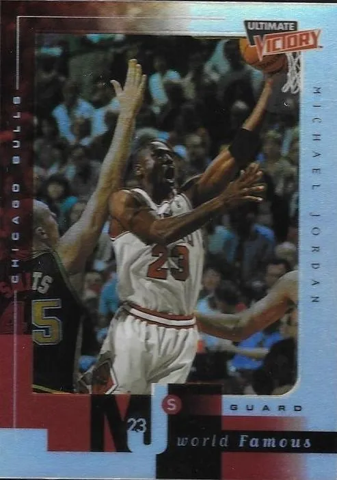 1999-00 Upper Deck Ultimate Victory Michael Jordan MJ's World Famous #MJ12 card image