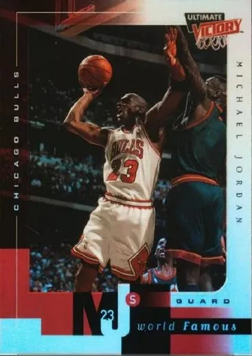 1999-00 Upper Deck Ultimate Victory Michael Jordan MJ's World Famous #MJ3 card image