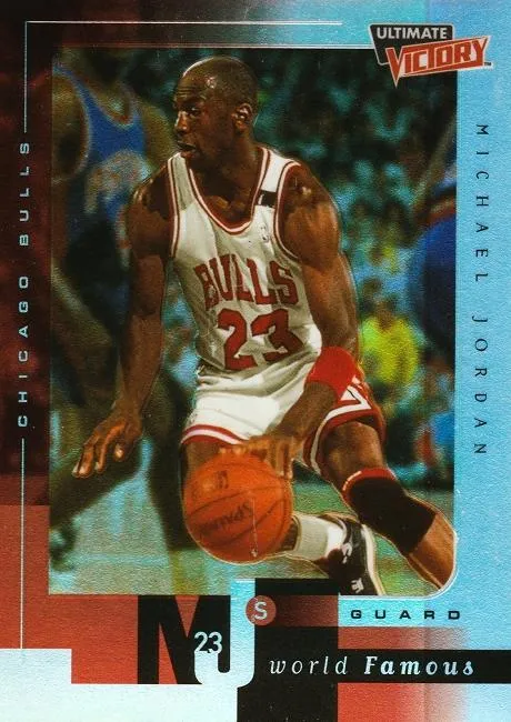 1999-00 Upper Deck Ultimate Victory Michael Jordan MJ's World Famous #MJ4 card image