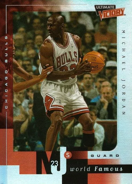 1999-00 Upper Deck Ultimate Victory Michael Jordan MJ's World Famous #MJ7 card image