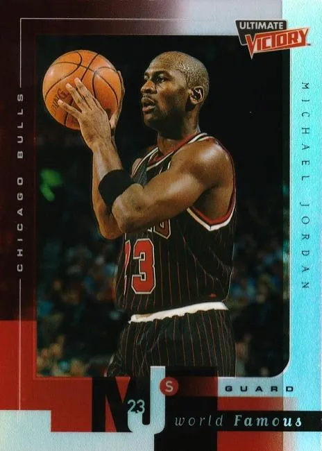 1999-00 Upper Deck Ultimate Victory Michael Jordan MJ's World Famous #MJ8 card image