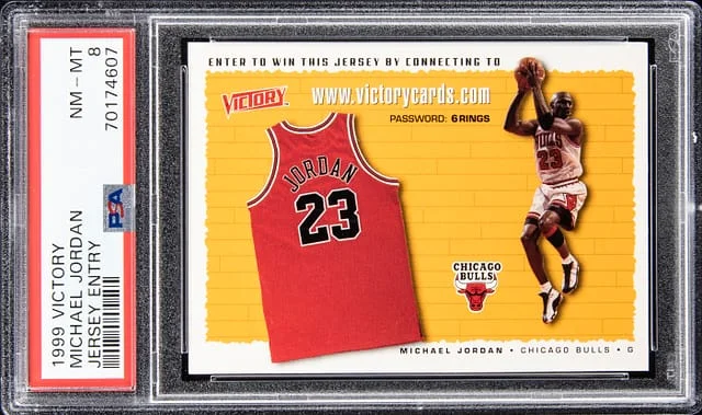 1999-00 Upper Deck Victory Jersey Entry Michael Jordan #no-number card image