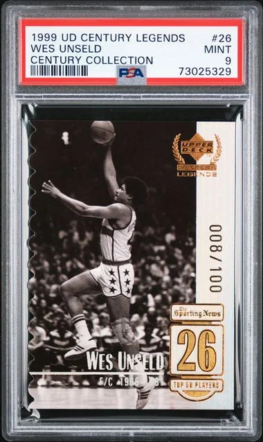 1999-00 Upper Deck Wes Unseld Century Legends Century Collection #26 card image