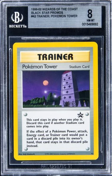 1999-02 Pokemon Wizards Of The Coast Black Star Promos Trainer: Pokemon Tower #42 card image