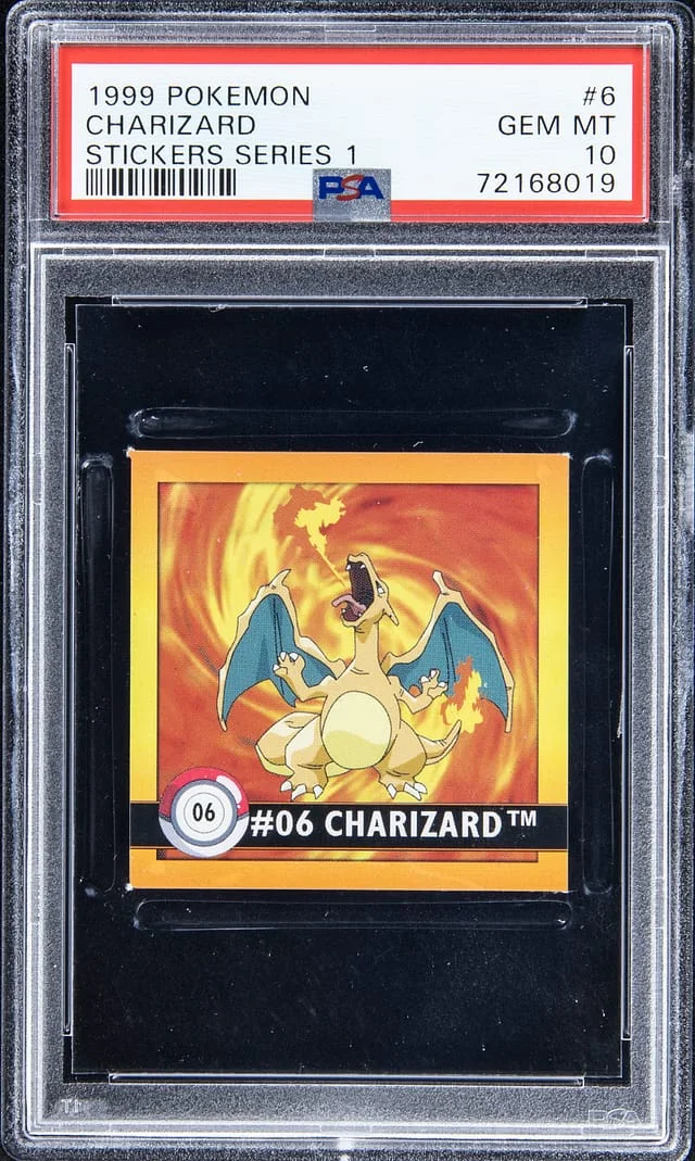 1999 ArtBox Pokemon Stickers Series 1 Charizard #6 card image