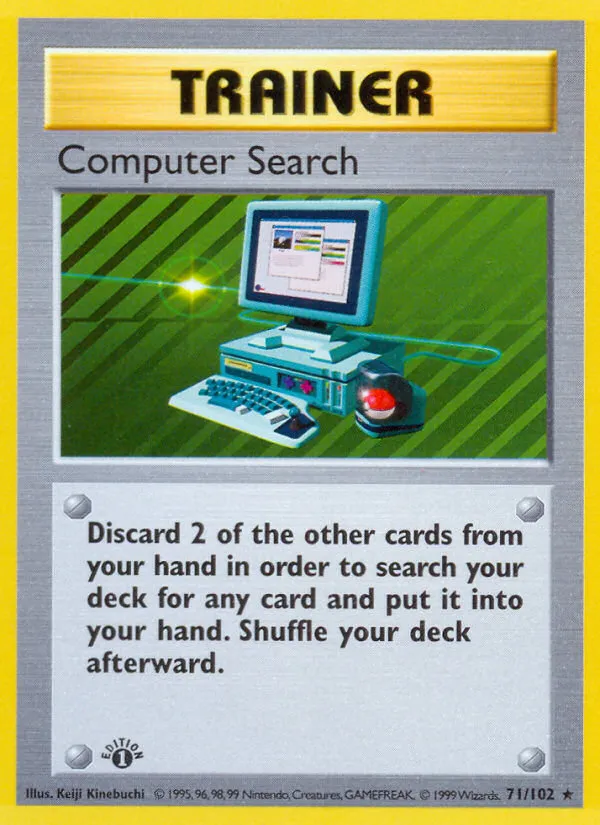 1999 Base Computer Search Rare #071/102 Rare card image