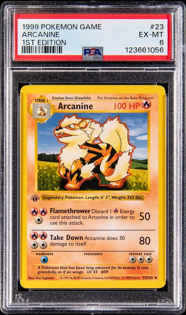 1999 Base Edition Arcanine #1st card image