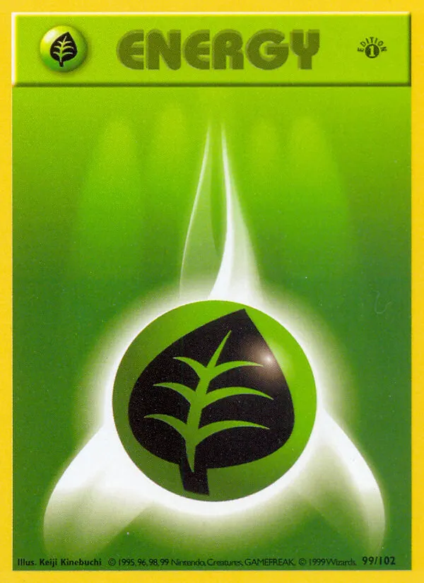 1999 Base Grass Energy Common #099/102 Common card image