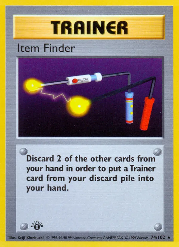 1999 Base Item Finder #074/102 Rare card image