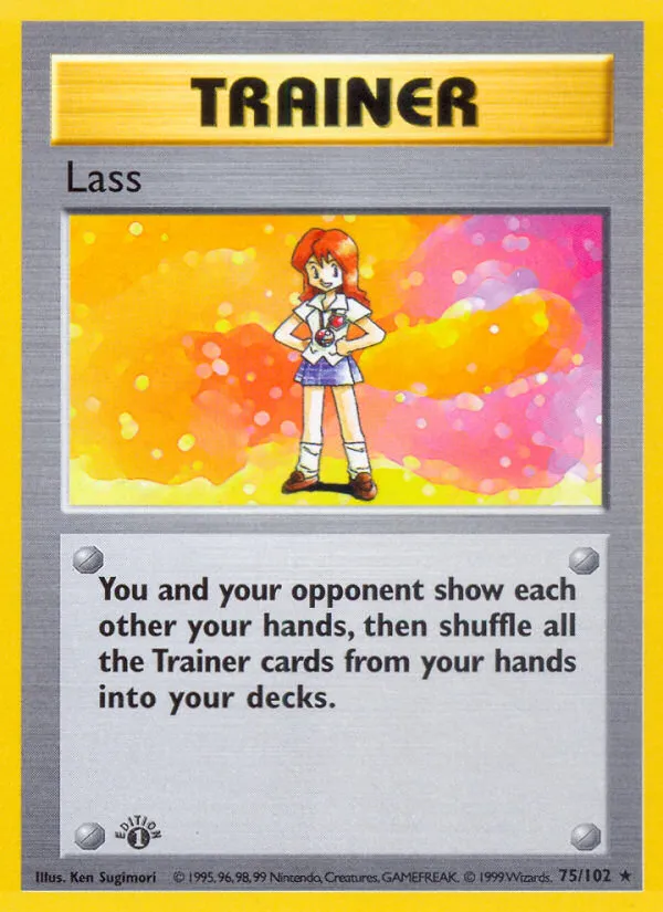 1999 Base Lass #075/102 Rare card image