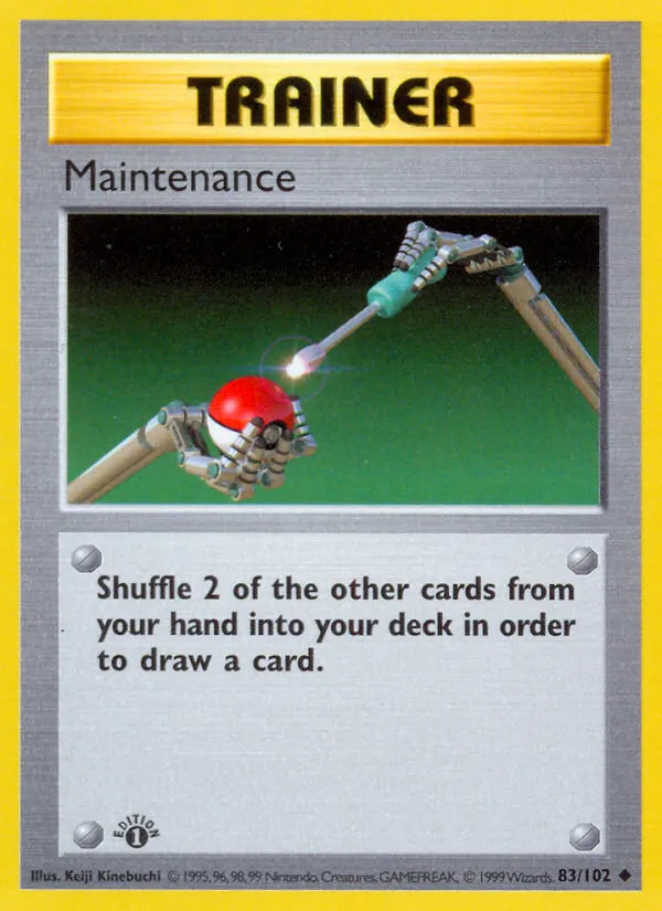 1999 Base Maintenance Uncommon #083/102 Uncommon card image