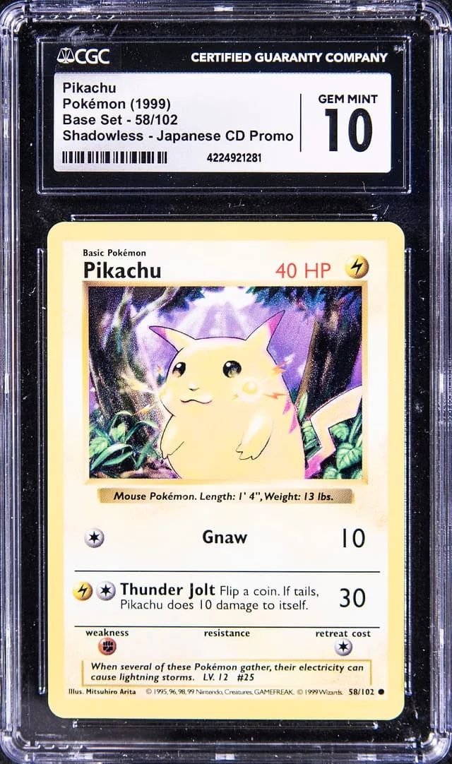 1999 Base Pikachu Japanese CD Promo #102 card image