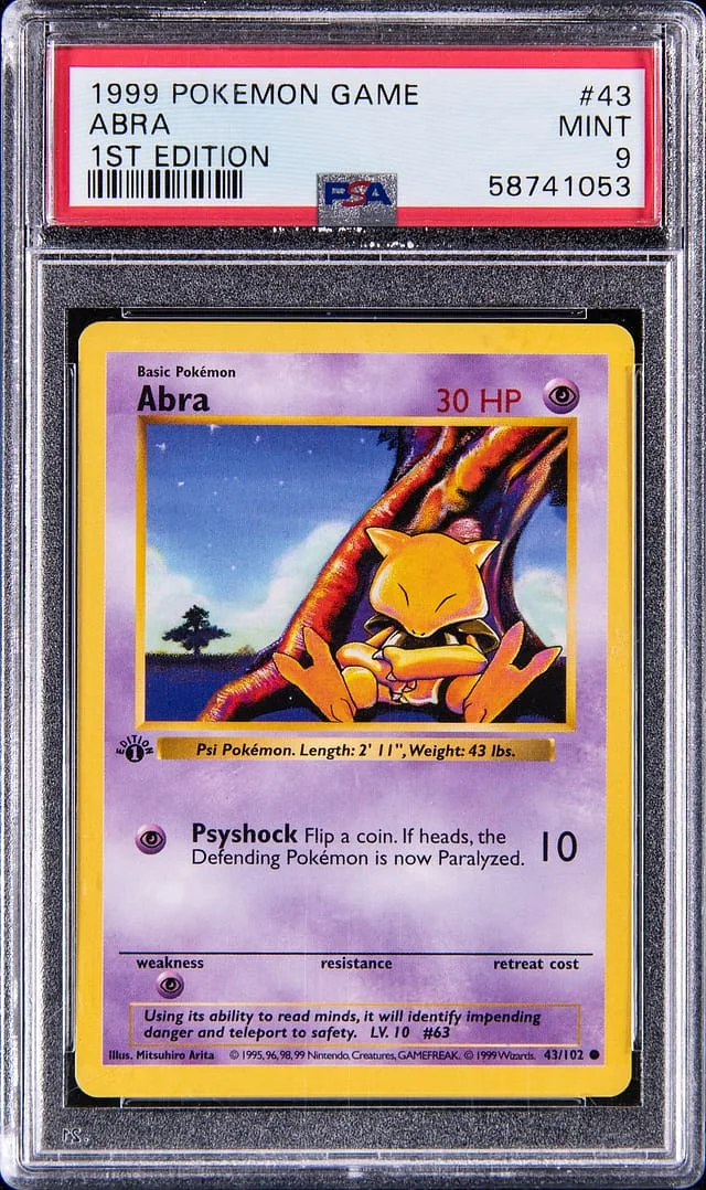 1999 Base Set Abra #43 Unlisted card image