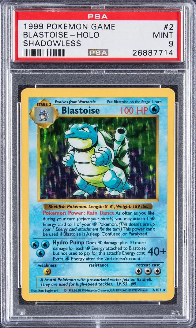 1999 Base Set Blastoise #2 Unlisted card image