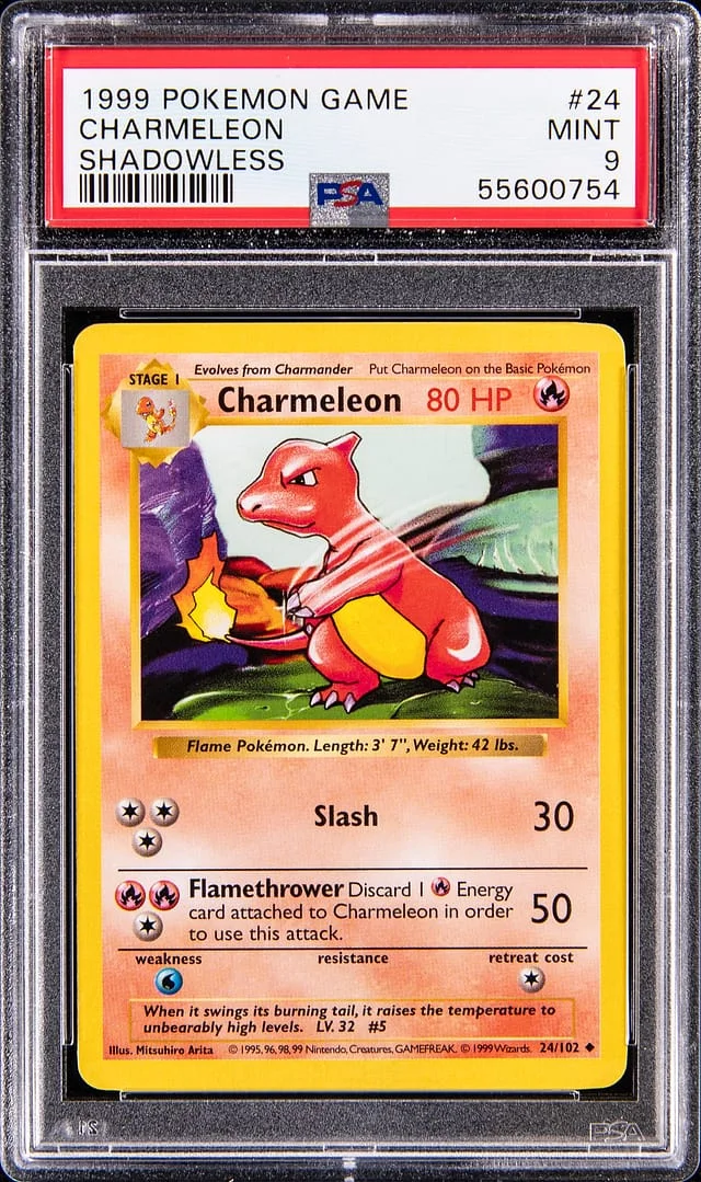 1999 Base Set Charmeleon #24 Unlisted card image