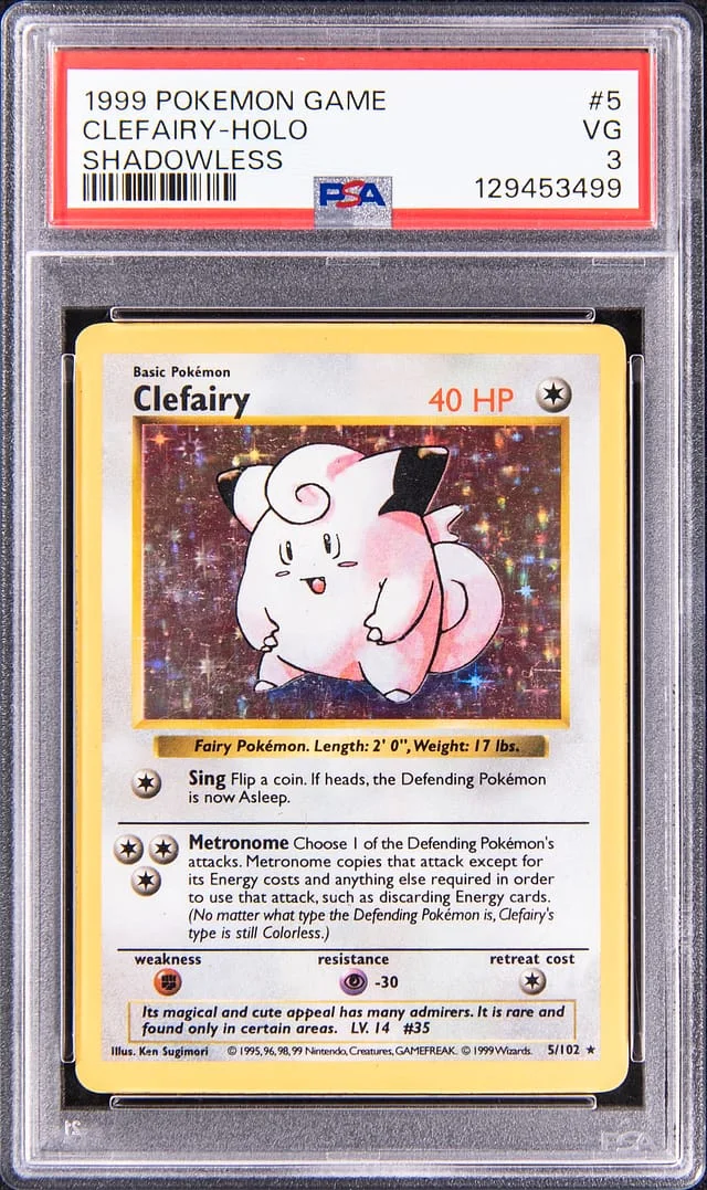 1999 Base Set Clefairy #5 Unlisted card image