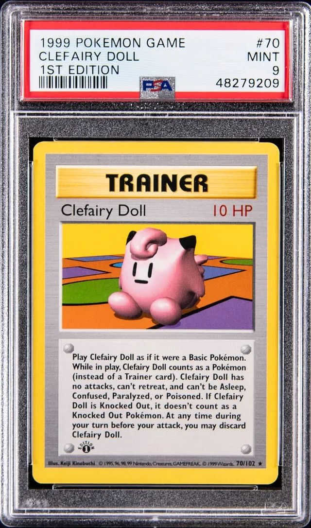 1999 Base Set Clefairy Doll #70 Unlisted card image