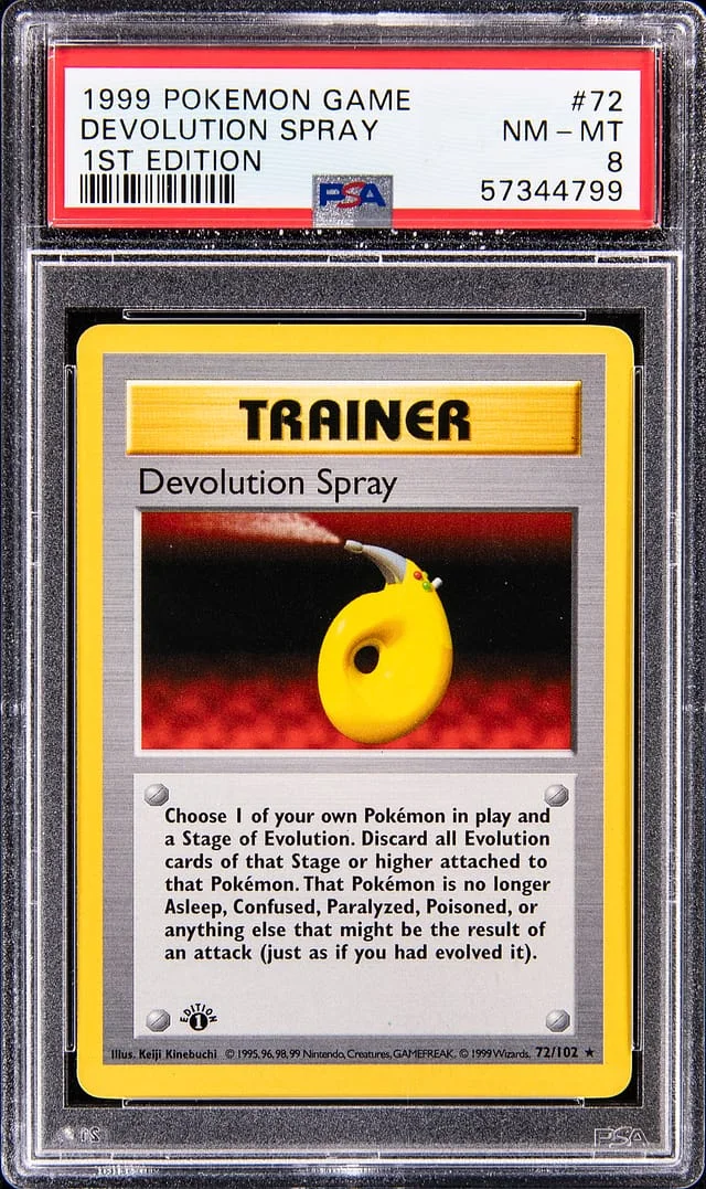 1999 Base Set Devolution Spray #72 Unlisted card image