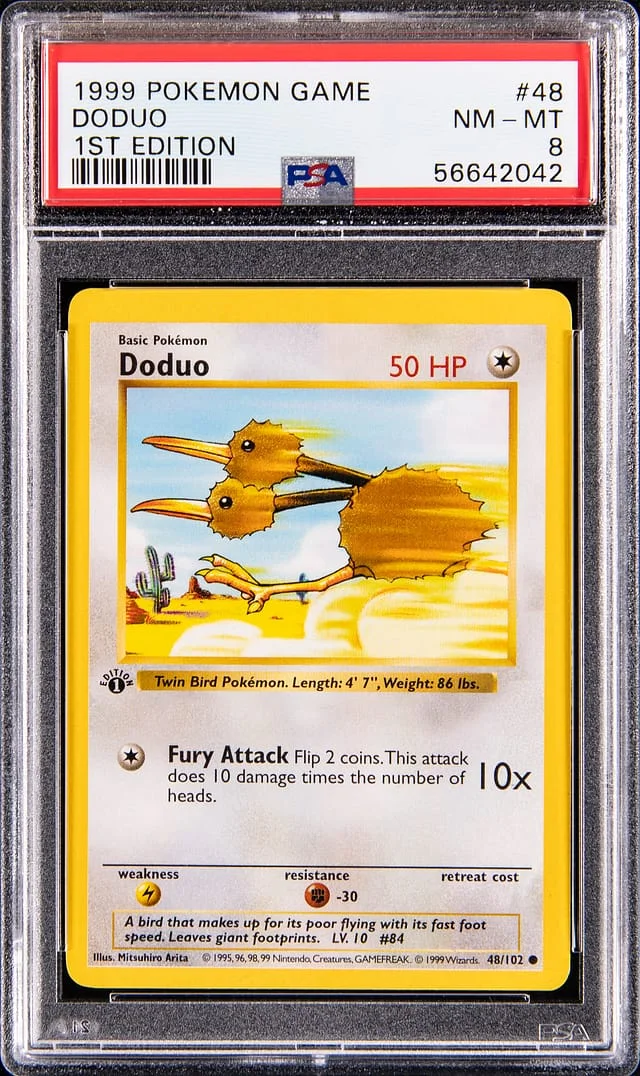 1999 Base Set Doduo #48 Unlisted card image